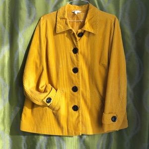 Relativity Corduroy Lightweight Swing Coat size XL